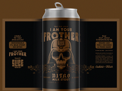 I AM YOUR FROTHER badge beer branding brethren craft beer identity illustration logo packaging typography