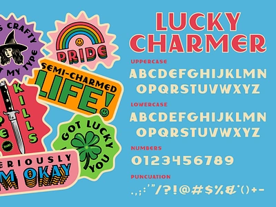 Lucky Charmer design font type