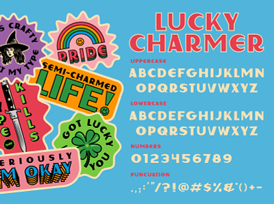Lucky Charmer design font type