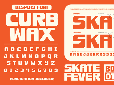 Curb Wax identity ty type typography vector