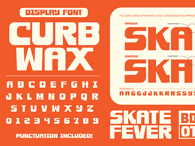 Curb Wax identity ty type typography vector