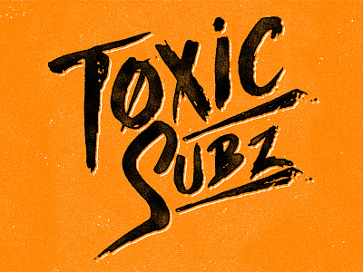 Toxic Subz branding logo sandwiches subs toxic typography