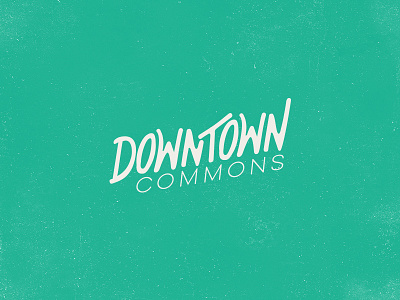 Downtown Comons Logo Revision identity logo mark typographic mark typography