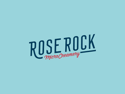 Rose Rock WIP identity lettering logo typography