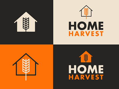 Hh Brand Board 2 board brand h harvest home identity logo