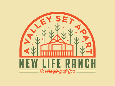 New Life Ranch Summer Shirt badge camp church icon mark shirt