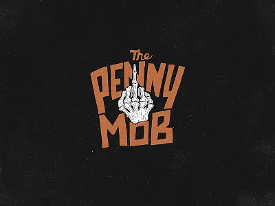 The Penny Mob hand lettering illustration lettering music punk rock typography