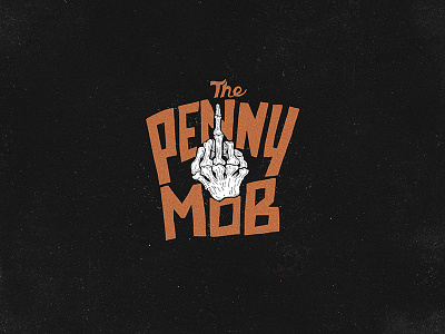 The Penny Mob hand lettering illustration lettering music punk rock typography