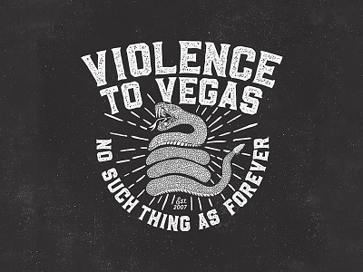 Violence To Vegas apparel band merch bands illustration merch metal snake typography