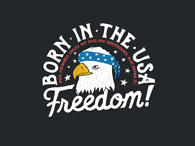 Freedom Eagle 4th of july america eagle freedom hand lettering handtype illustration ipad pro typography
