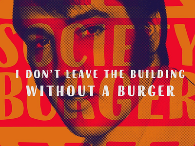 SB messaging Graphic branding burger copy elvis identity