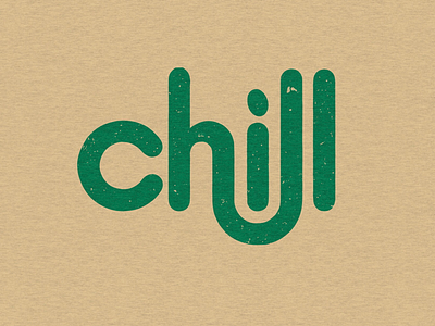 Let’s chill. apparel chilis logo parody typography