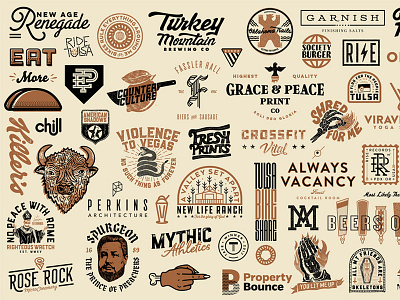 2017 2017 branding illustration logos one sheet overview typography