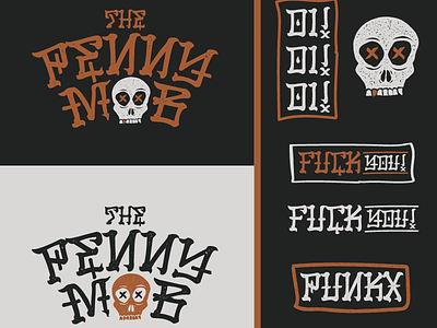 Artboard punx apparel band merch logo punk rock skull typography