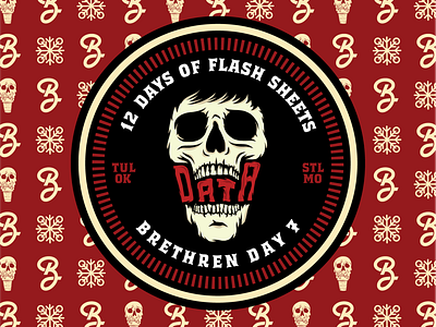 Day7 of the 12 days of Flash Sheets apparel badge branding home alone ice cream illustration kevin logos merch skull typography