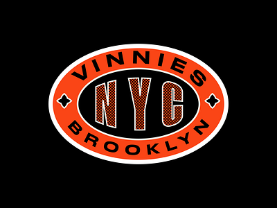 VINNIES NYC apparel badge branding mark merch design new york nyc streetwise typography