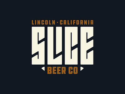 Slice Beer Co beer brand branding brewery california craft beer custom hops lettering letters logo mark type typography