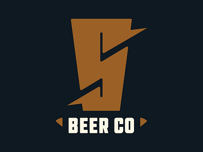 Slice Beer Pint Mark beer branding craft logo mark monogram pint s slice typography