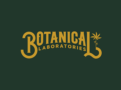 Botanical Laboratories wordmarks botanical branding cannabis design laboratories logo mary jane typography weed wordmark