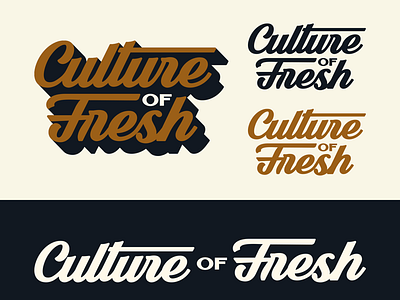 Culture of Fresh Type Sheet beers brand kit branding california craft beer custom letters slice type typography