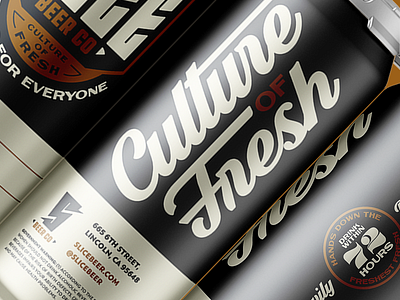 Slice Beer Co Crowler Details beers brand kit branding california craft beer crowlers custom design fresh letters logo packaging product slice type typography