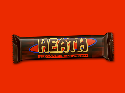 Heath Bar quickie branding candy candy bar chocolate dribbble identity logo playoff type typography weekly warm up