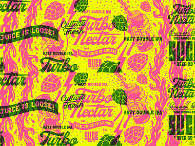 New label wip art beer beer art beer label branding craft hops illustration label nectar packaging turbo typography