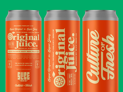 Original Juice Cans beer branding cans craft beer hazy hops illustration ipa juice mock up orange packaging typography vintage