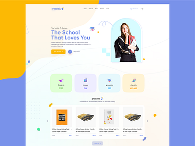 E-Learning Platform Landing Page