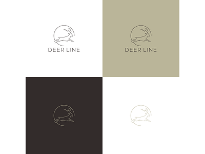 Deer line animal deer design lineart logo monoline monoline logo typography ux web