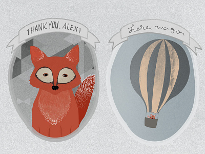 Thanks for Drafting me Alex Vismer! adobe fox illustrator thank you