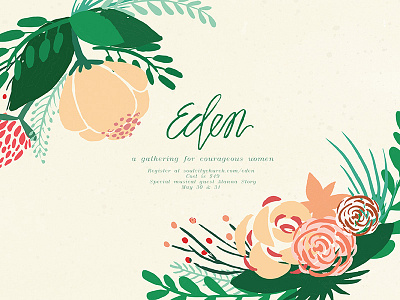 Eden. eden event floral illustration spring