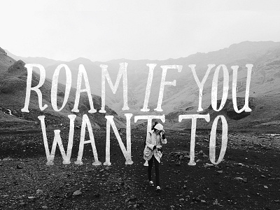 Roam if you want to