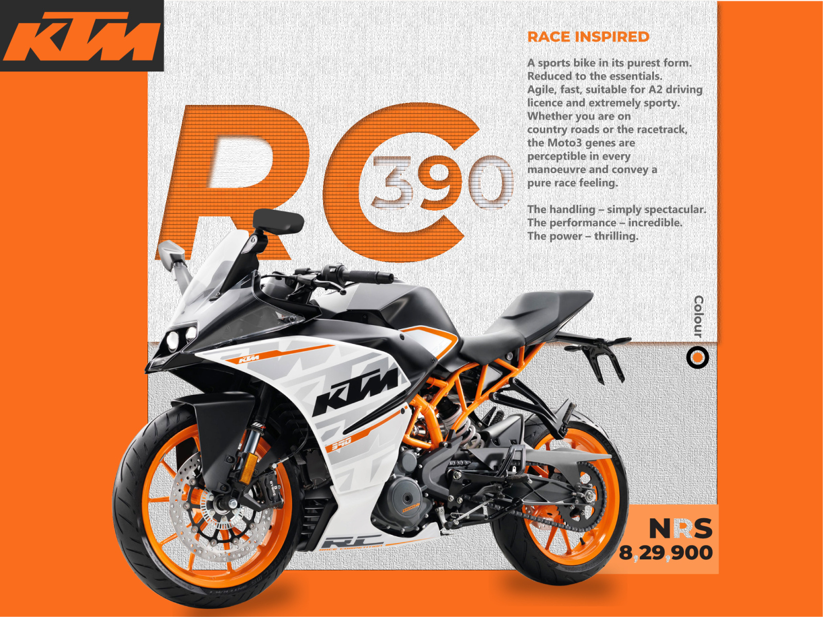 Product Advertisement for KTM RC 390 (Concept) by Rasil Adhikari on