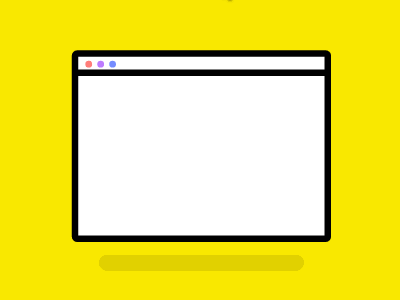 Browser Window animation css svg