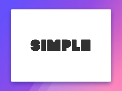 Simple clean landing page simple typography