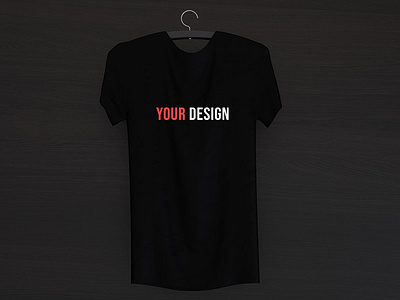 Download Free Hanging Black T Shirt Mockup By Bobby On Dribbble