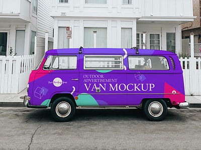 Free Outdoor Advertisement Van Mockup free mockup freebie freebies mockup mockup design mockup psd mockup template photoshop