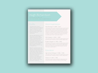 Free Turquoise Resume Template with Elegant Design cv cv resume free cv resume template free cv template free resume template freebie freebies resume template