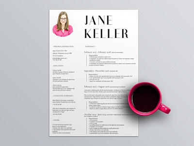 Free Super Minimalist Resume Template in Indesign Format cv cv resume design free cv template free resume template freebie freebies resume resume template