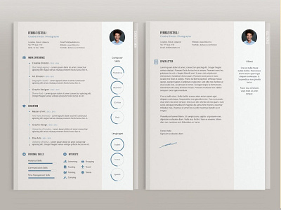 Free Four Pages Resume Template with Minimal Design cv cv resume design free cv template free resume template freebie freebies resume resume template