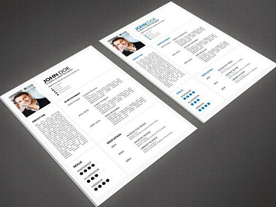 Free Minimal Resume Template With Portfolio and Cover Letter