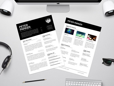 Free Resume Template with Clear Typography Rules cv cv resume design free cv template free resume template freebie freebies resume resume template