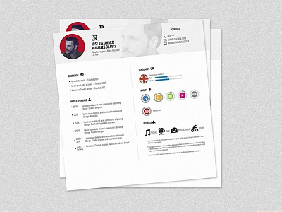 Free Square Resume Template in PSD File Format cv cv resume design free cv template free resume template freebie freebies resume resume template