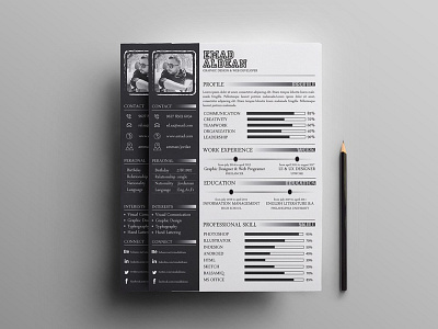 Free Stylish Resume/CV with Cover Letter and Portfolio cv cv resume free cv free cv template free resume free resume template freebie freebies resume resume template