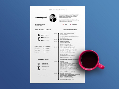 Free Timeline CV Template with Minimalist Design