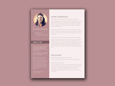 Free Word Resume Template with Chic Design cv cv resume free resume template freebies minimal resume resume template simple