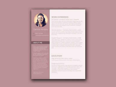 Free Word Resume Template with Chic Design cv cv resume free resume template freebies minimal resume resume template simple