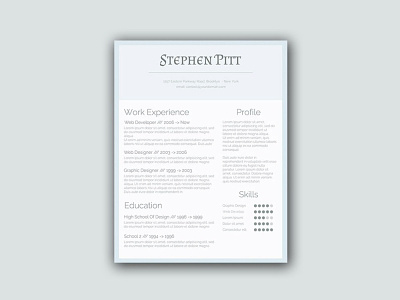 Free Simplified Word Resume with Clean Design cv cv resume cv template free cv template free resume template freebies resume resume template