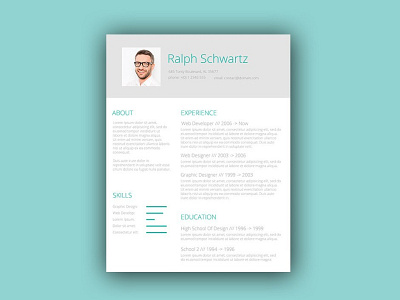 Free Green Style Resume Template with Minimal Design cv cv resume free resume free resume template freebie resume template